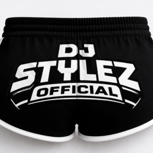 Black Booty Shorts w/ White Trim